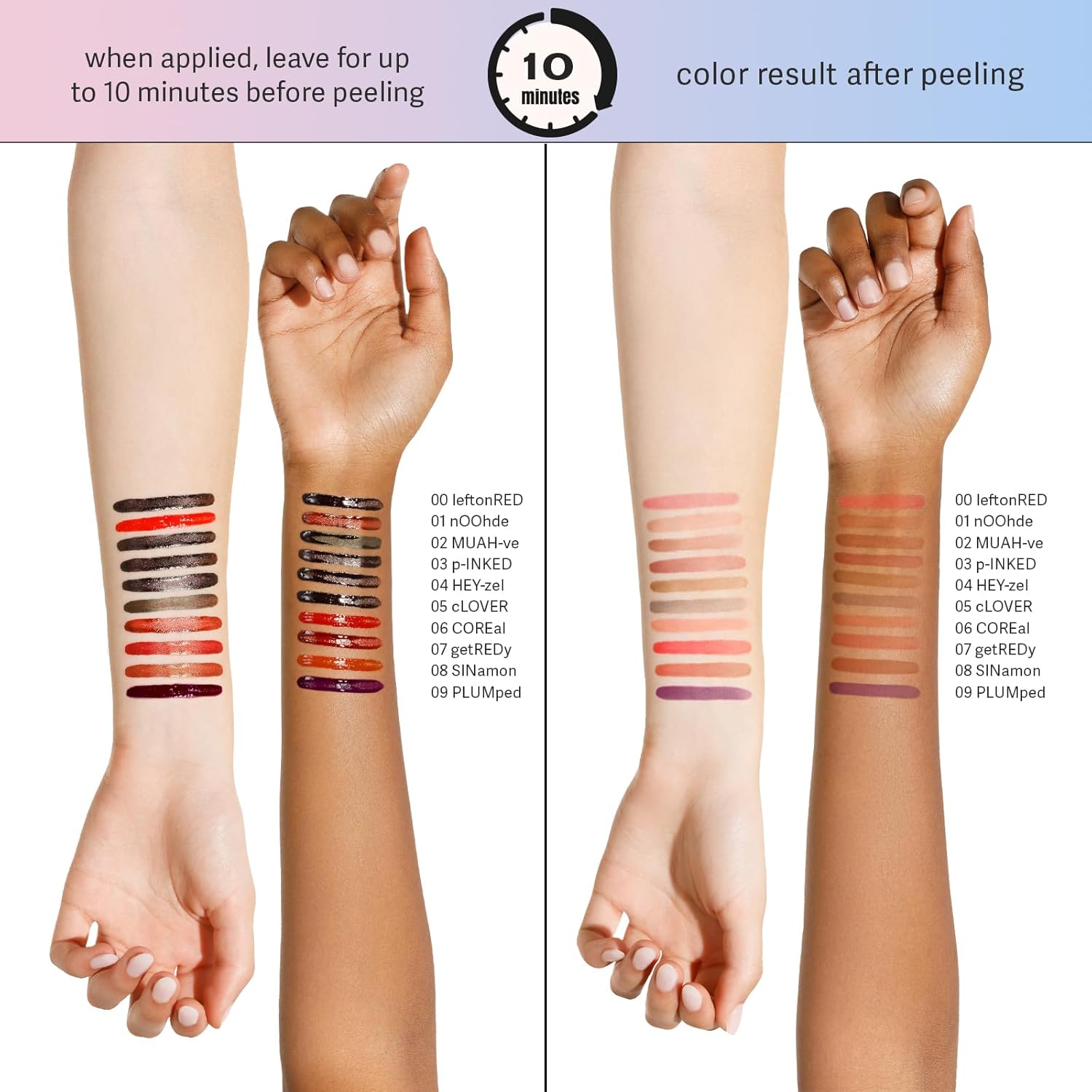 Sacheu Lip Liner Stay-N Peel Off Lip Stain — Long Lasting Matte Lip Tattoo Transfer Proof Lipstain Infused with Hyaluronic Acid & Vitamin E for All Skin Types