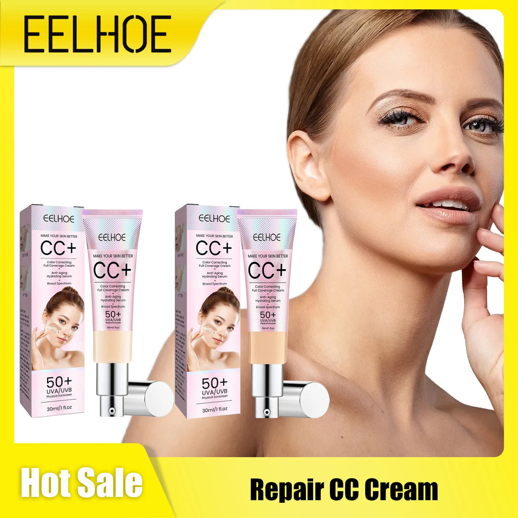 CC+ Cream Oil Control Even Skin Tone Nourish Brighten Skin Waterproof Concealer Cover Blemishes Make Up Foundation Cream | westo voga
